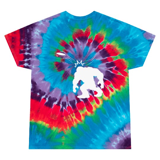 Bigfoot Hit By Disc Golf Frisbee Game Sports Lover Tie Dye T Shirts