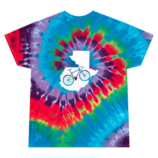 Cute Guatemala Bike Cycling Lover Gift Tie Dye T Shirts