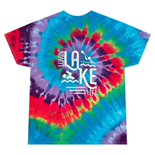 Lovin Lake Life Boating Fun Summer Lake Bum Sailin Tie Dye T Shirts