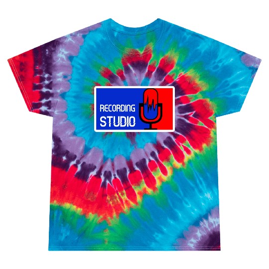 Recording Studio Logo Microphone Tie Dye T Shirts