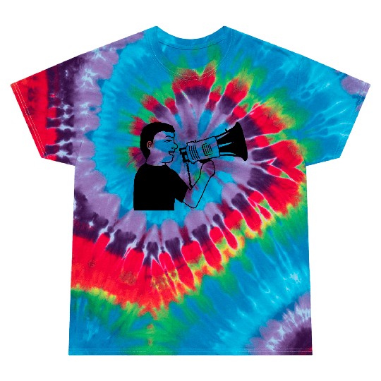 man angry demonstration megaphone Tie Dye T Shirts