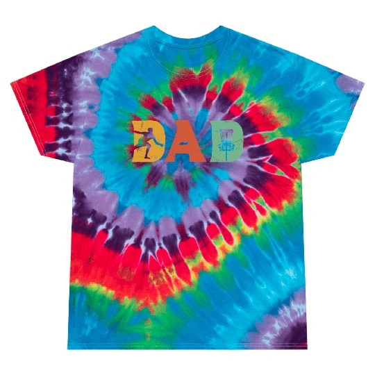 Mens Funny Disc Golf Dad Retro Fathers Day Tie Dye T Shirts
