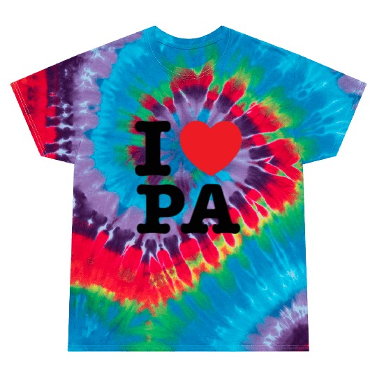 I LOVE PA, I Love Pennsylvania Tie Dye T Shirts