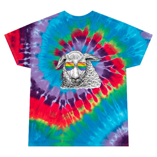 Funny Sheep LGBT Rainbow Flag Gay Pride Tie Dye T Shirts