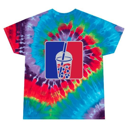 Red blue bubble tea Tie Dye T Shirts