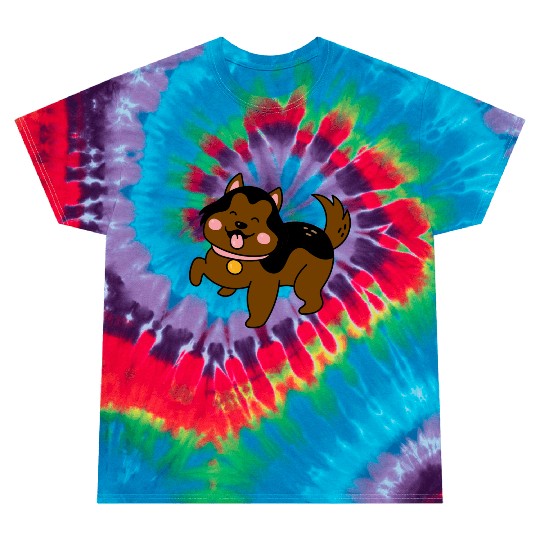 Cute Puppy Tie Dye T Shirts