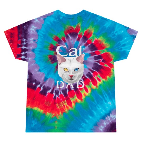 CAT DAD Tie Dye T Shirts
