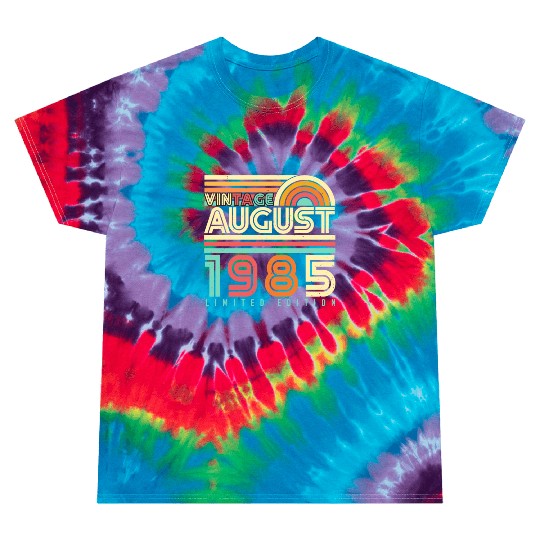August 1985 Retro Tie Dye T Shirts