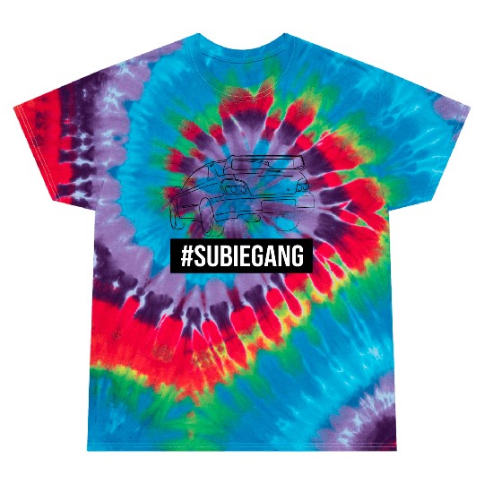 Subie Gang Impreza jdm lover classic japanese car Tie Dye T Shirts