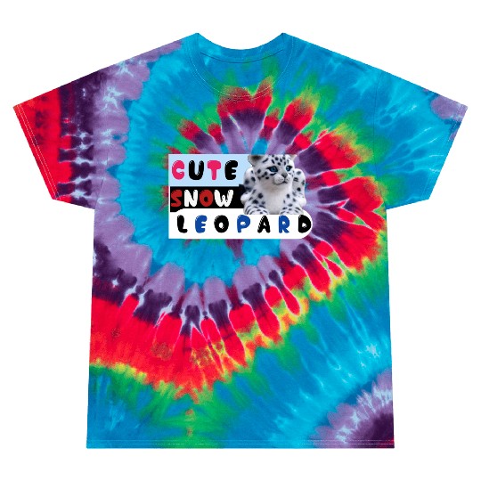 Cute Snow leopard |big cats Tie Dye T Shirts