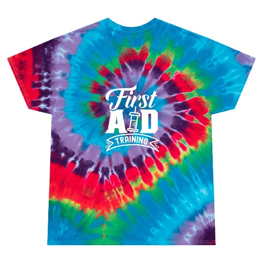 First Aid Training Care Course Emergency Coach Tie Dye T Shirts