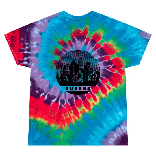 Queens New York Skyline Tie Dye T Shirts