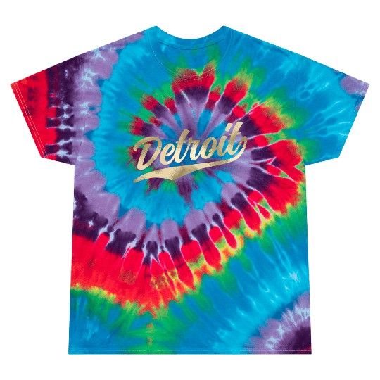 Detroit Michigan Cool Retro 1970S Vintage Tie Dye T Shirts