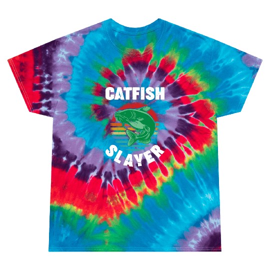 Catfish Slayer - Wels Catfish Hunter Tie Dye T Shirts
