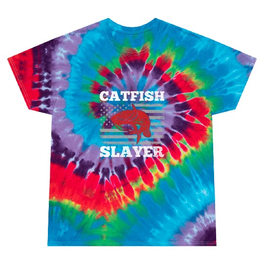 Catfish Slayer - Wels Catfish Hunter Tie Dye T Shirts