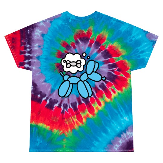 Balloon animal balloon twister balloon dog bone Tie Dye T Shirts