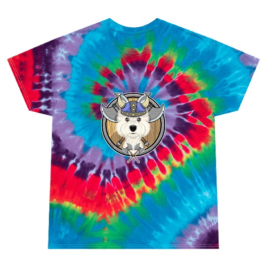 West Highland Terrier I Valhalla I Viking Tie Dye T Shirts