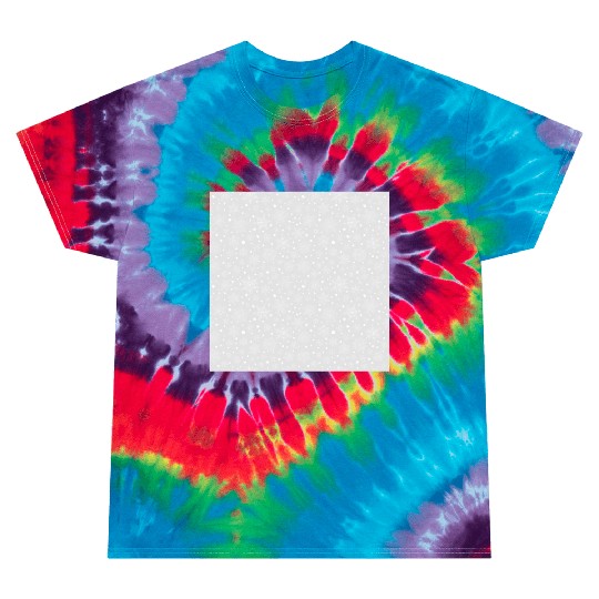 Light Grey Snowflakes Pattern Tie Dye T Shirts