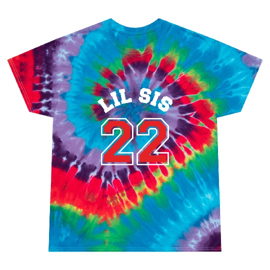 Lil Sis 2022 Little Sister Baby Family Birth Child Tie Dye T Shirts