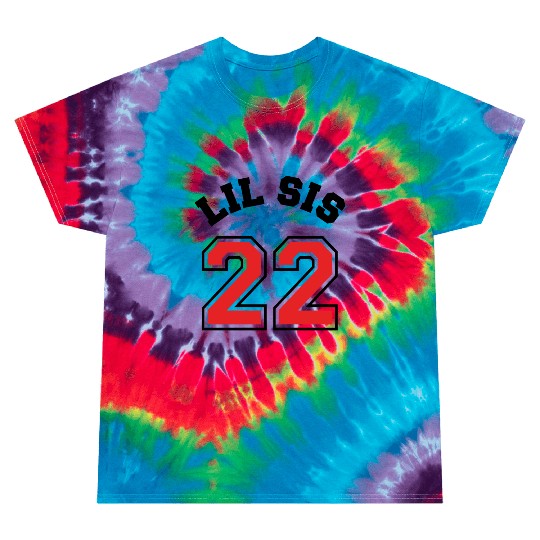 Lil Sis 2022 Little Sister Baby Family Birth Child Tie Dye T Shirts