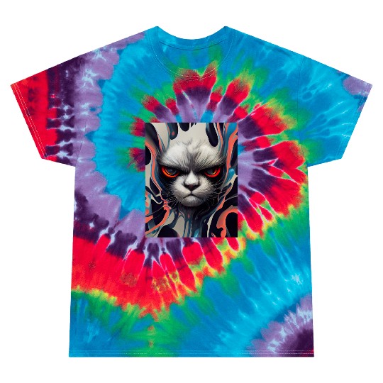 Angry Cat Tie Dye T Shirts
