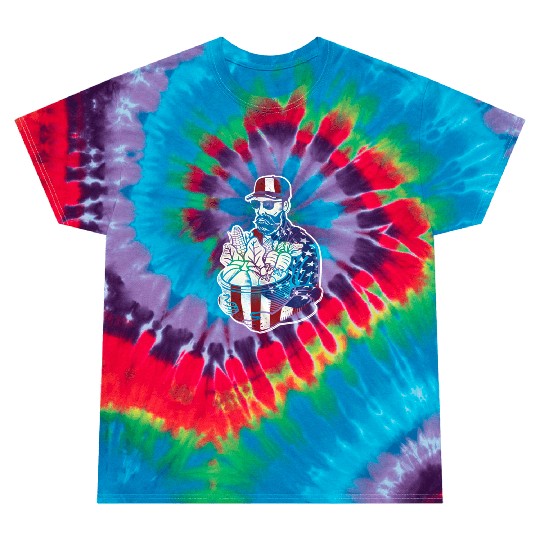 Farming Farmer American Flag Us Tie Dye T Shirts