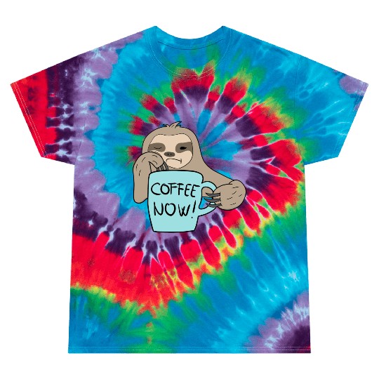 Sloth Stack cofee now ! Tie Dye T Shirts
