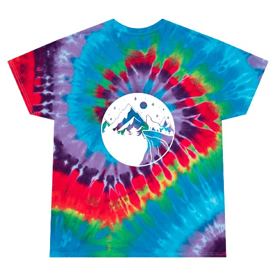 Wolf on the Mountain Tie Dye T Shirts