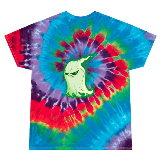 Grumpy Green Spirit Ghost On Halloween Tie Dye T Shirts