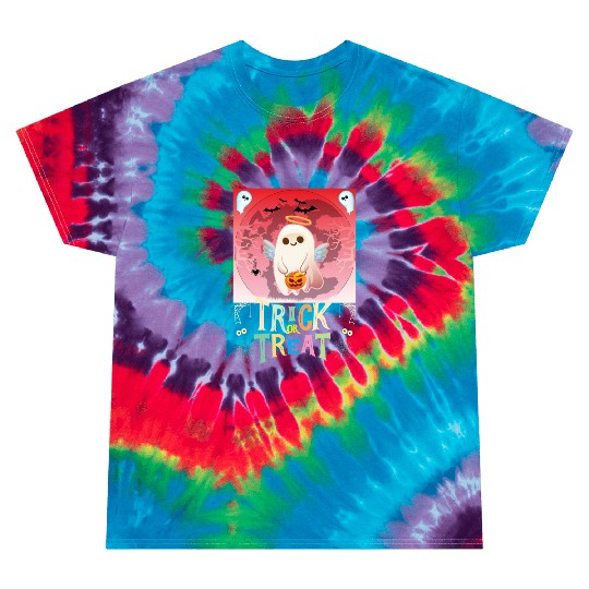 Halloween Trick Or Treat Cute Ghost Tie Dye T Shirts