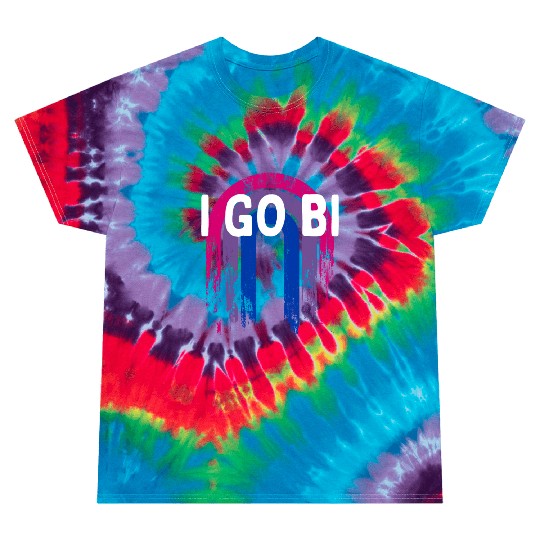I Go Bi Bisexual LGBTQ Bi Pride LGBT Sayings Tie Dye T Shirts