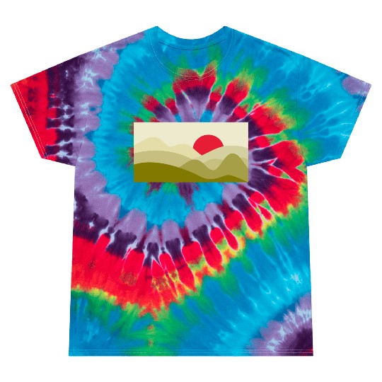 Minimalist Sun Olive Green Tie Dye T Shirts