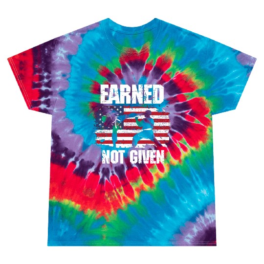 Earned Not Given! Karate Fighter Martial Arts Tie Dye T Shirts