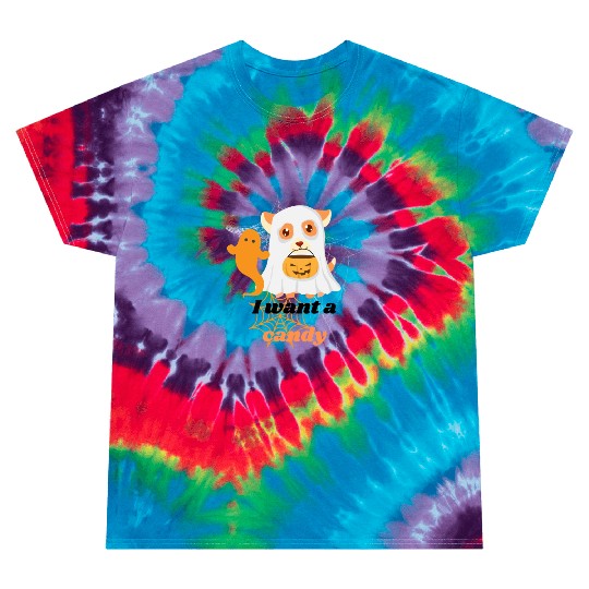 Dog halloween Tie Dye T Shirts