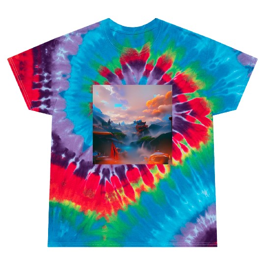 A Timeless World in a Distant Solar System Bright Tie Dye T Shirts