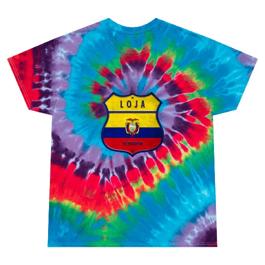 Loja Ecuador coat of arms flag design Tie Dye T Shirts