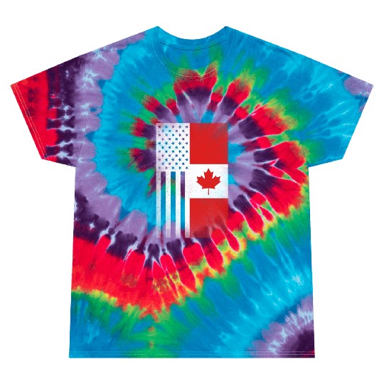 Canada Design for proud Canadian Americans Tie Dye T Shirts