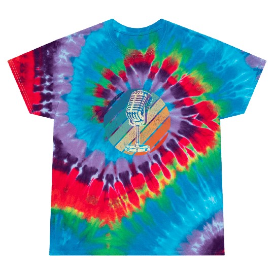 Karaoke Singer Microphone Vocalist Tie Dye T Shirts