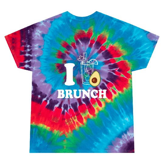 i love avocado brunch Tie Dye T Shirts
