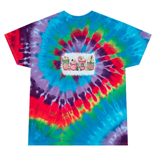 Hot Chocolate Cup Peppermint Mocha Tie Dye T Shirts