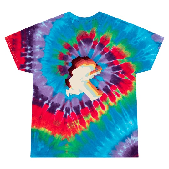 Rock and Roll Guitar Player Retro Guitarist Music Tie Dye T Shirts