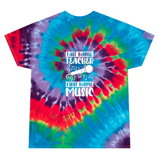 Music Teacher Mic Tie Dye T Shirts