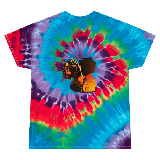 Valentine's Gift, Sweet Couple's Embrace, Warm Tie Dye T Shirts