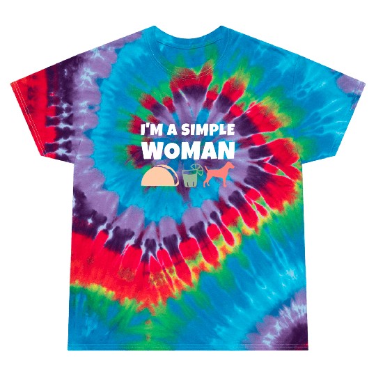 I'm A Simple Woman Tacos Tequila Jack Russell Tie Dye T Shirts
