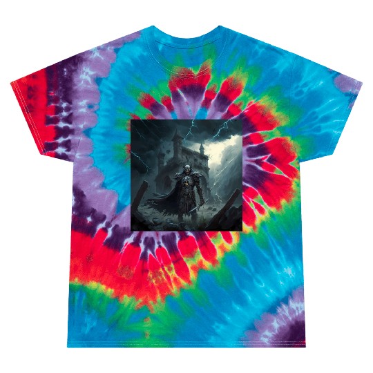 Death Knight in Thunderstorm Tie Dye T Shirts