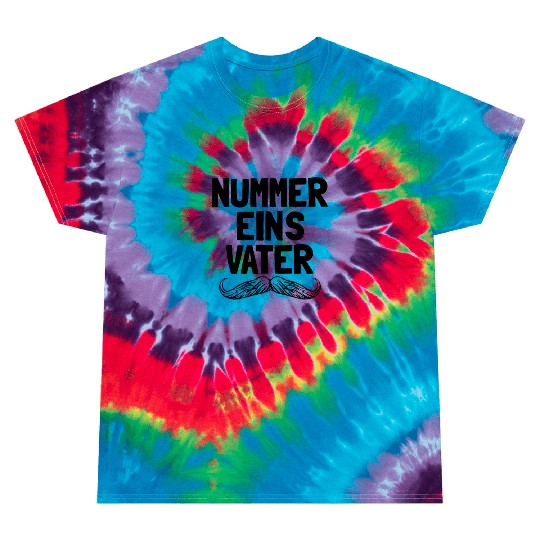 Nummer Eins Vater German Dad Father's Number 1 Dad Tie Dye T Shirts