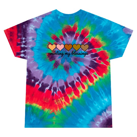 Counting my blessings Christian Tie Dye T Shirts