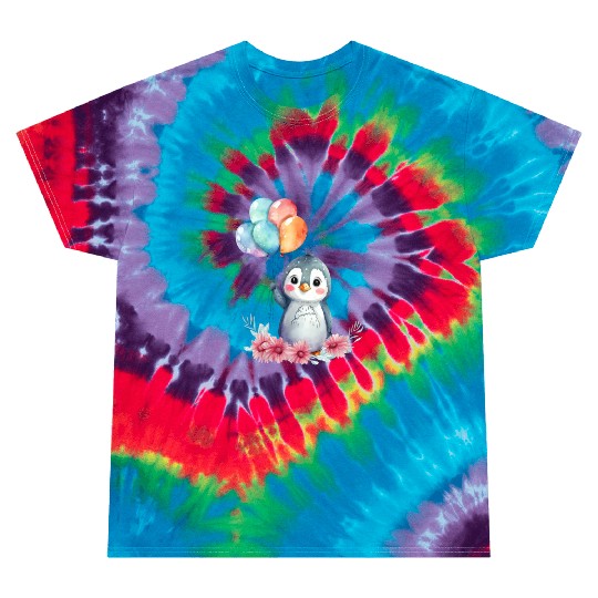 Penguin Animal Cute Antarctica Bird Zoo Winter Tie Dye T Shirts