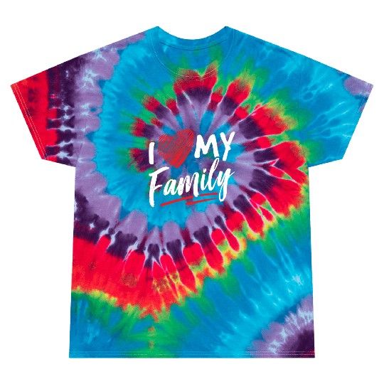I Love My Family Gathering Families Reunion Tie Dye T Shirts