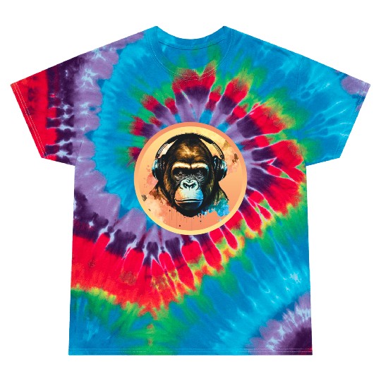 Gorilla DJ Beat Tie Dye T Shirts